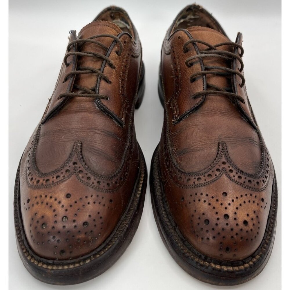 Vintage Florsheim Royal Imperial 93602 Longwing Wingtip Dress Shoes Men’s 8C